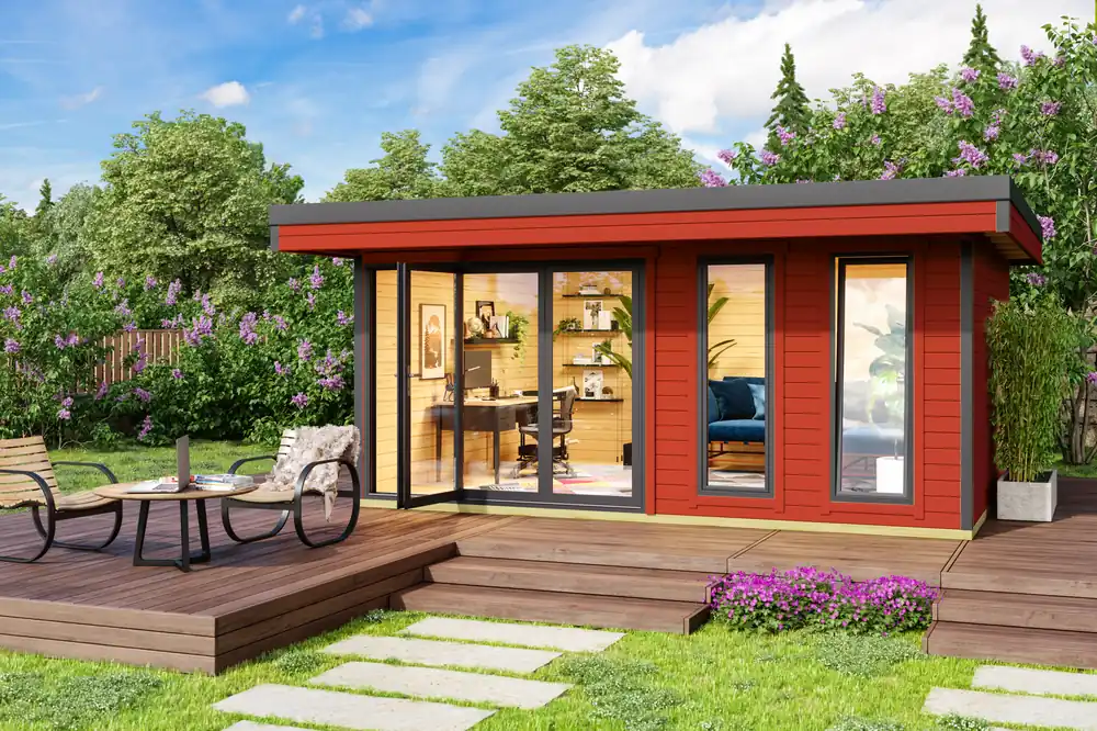 Solange Der Vorrat Reicht Home-Office Gartenhaus Domeo 8