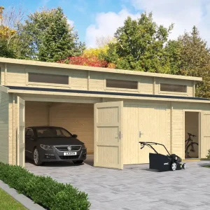 Doppelgarage aus Holz Hawaii Neue Kollektion
