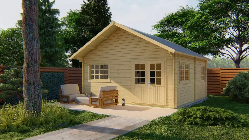 Neu 3 Raum Gartenhaus Big Llanes ISO