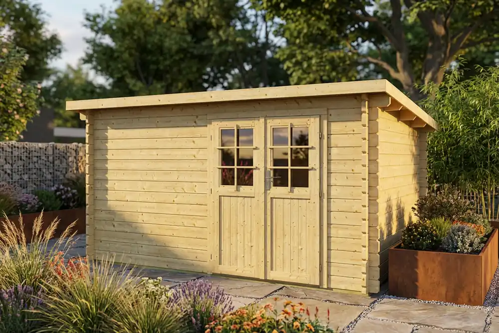 Knallerangebot Pultdach-Gartenhaus Osten ISO