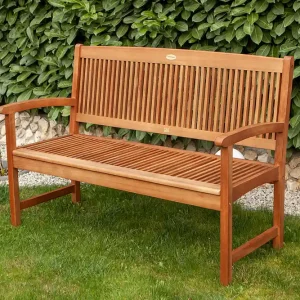 2-Sitzer-Gartenbank Stockholm aus Eukalyptus Preisreduziert