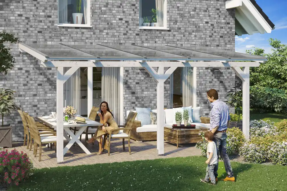 Terrassenüberdachung Bormio als Wandanbau Knallerangebot