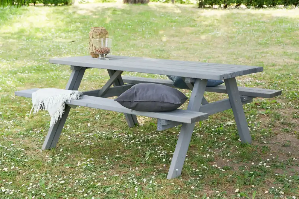 Massiver Picknicktisch Moana GRAU Sonderaktion