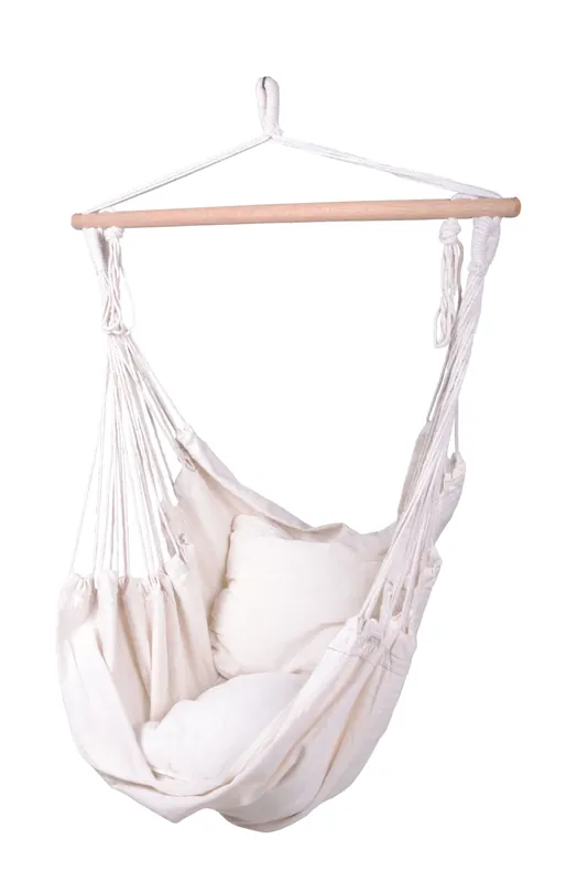 Hängesessel Tobago mit zwei Kissen, beige Saisonangebot