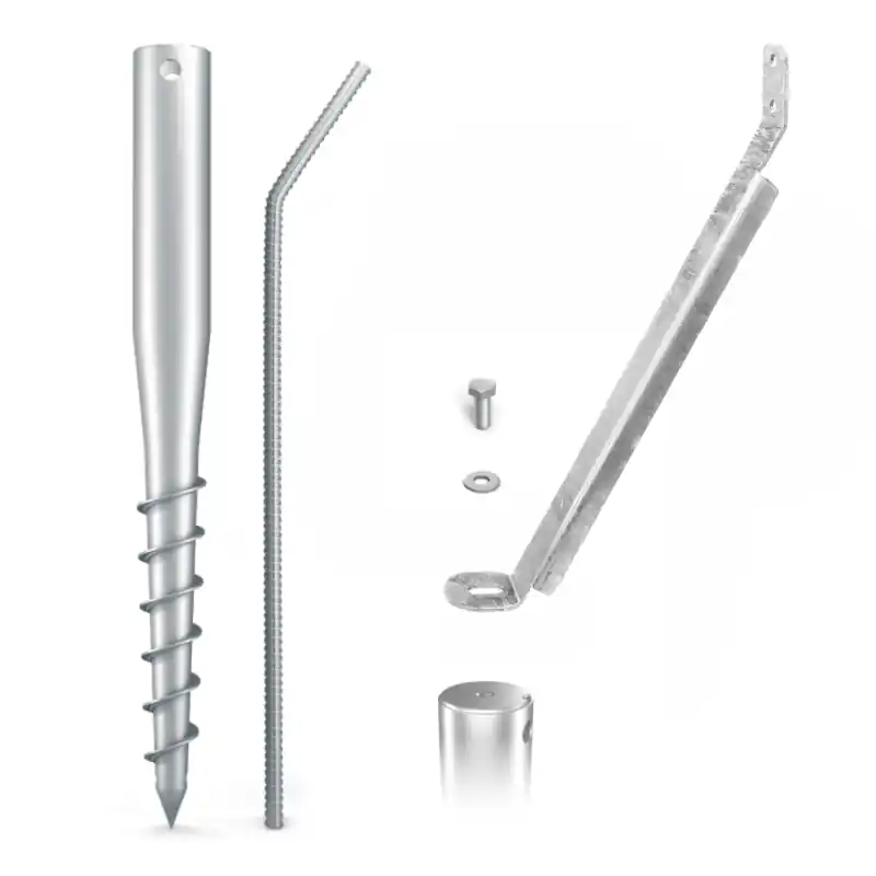 Preiswert 6er-Set Sturmanker-Schraubfundament MAXERIO®