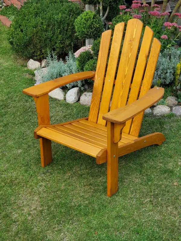Preisreduziert Deckchair, honigbraun lackiert