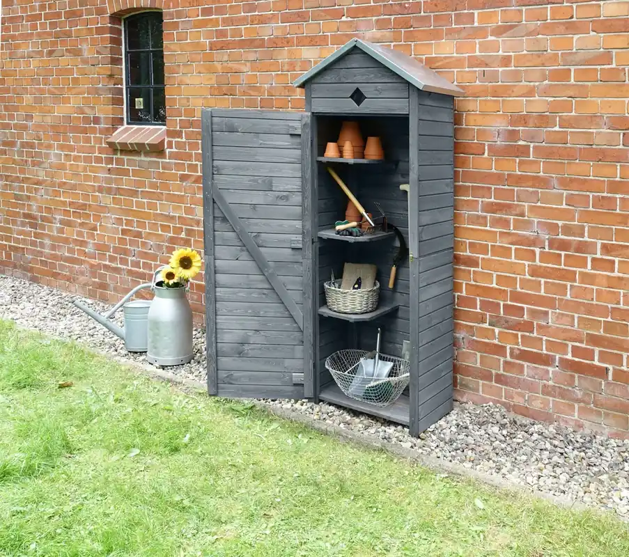 Rabatt Gartenschrank Babylon, grau