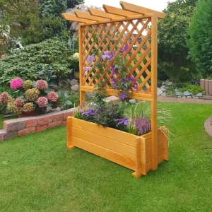 Pflanzkasten mit Pergola, braun Beliebt