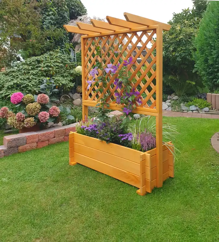 Pflanzkasten mit Pergola, braun Beliebt