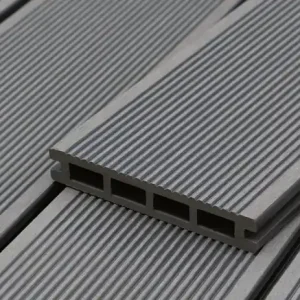 Finale Aktion WPC Terrassendielen Komplettset Basic Hellgrau 20x120 mm