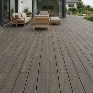 WPC Terrassendielen Komplettset XTRA Thermo-Eiche Bi-Color 19x140 mm Neuheit