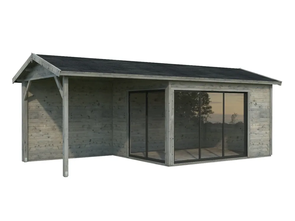 Gartenhaus Amanda Slide 11,2 m² + 7,8 m² Wochenendangebot