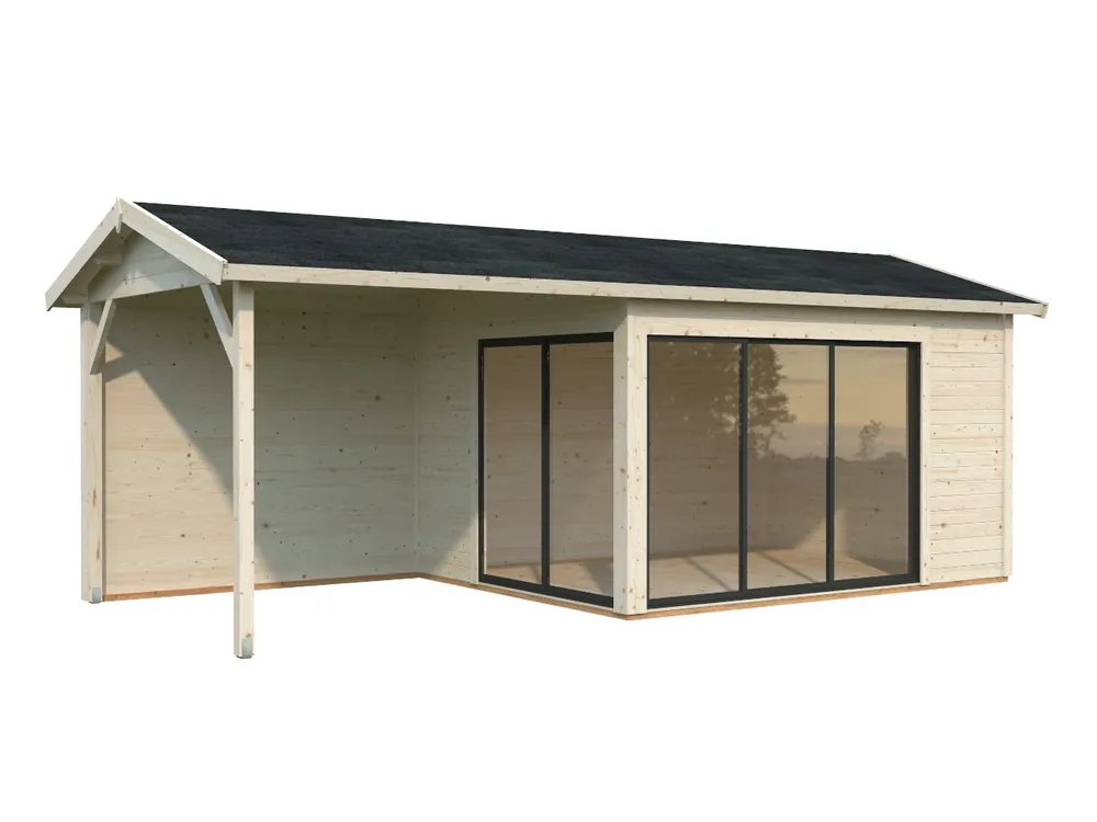Gartenhaus Amanda Slide 11,2 m² + 7,8 m² Top-Angebot