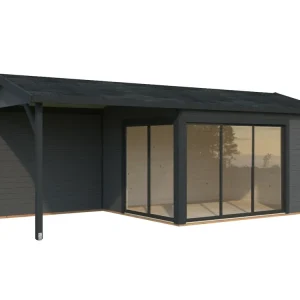 Billig Gartenhaus Amanda Slide 11,2 m² + 7,8 m²