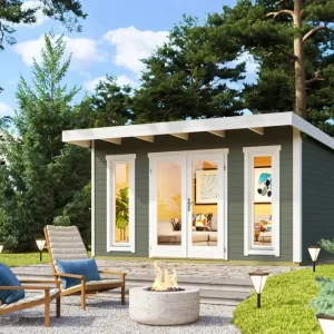 Geprüft Gartenhaus Sizilien 1 ISO mit Pultdach
