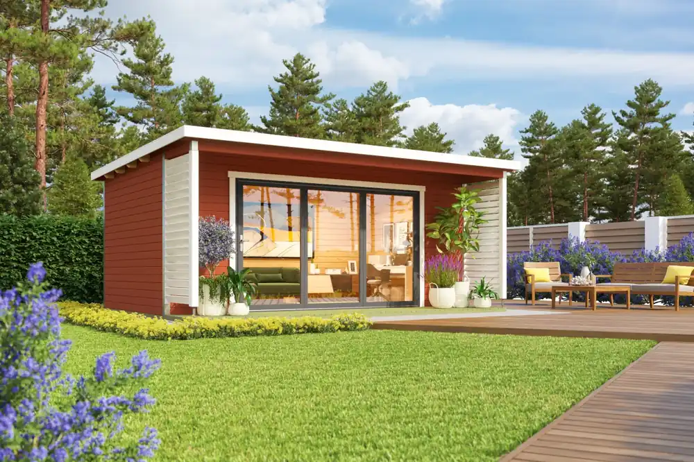 Bestpreis Gartenhaus mit Terrasse Liverpool 3