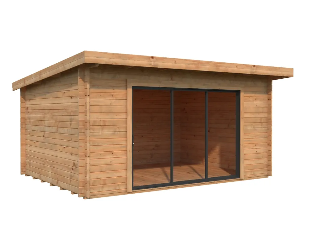 Pultdach-Gartenhaus Lea 1 ISO 14,2m² Highlight