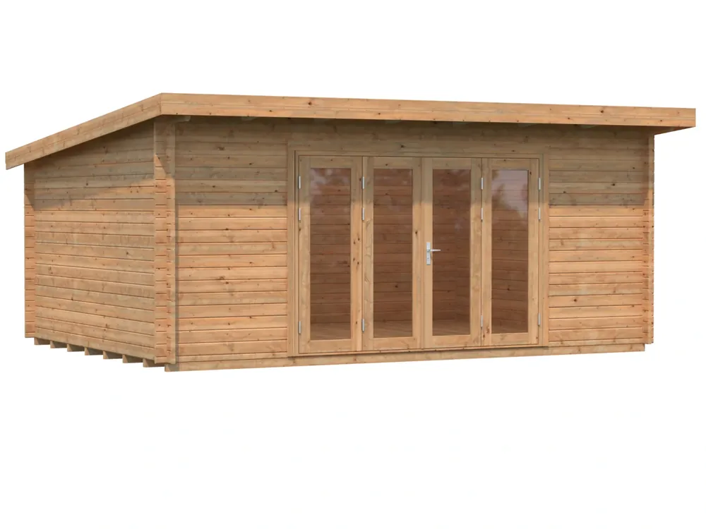 Pultdach-Gartenhaus Lea 2 ISO 19,4m² Sonderangebot