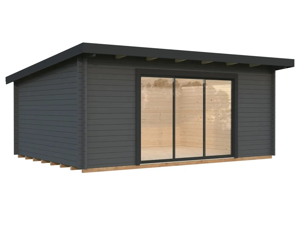 Rabatt Pultdach-Gartenhaus Lea 2 ISO 19,4m²