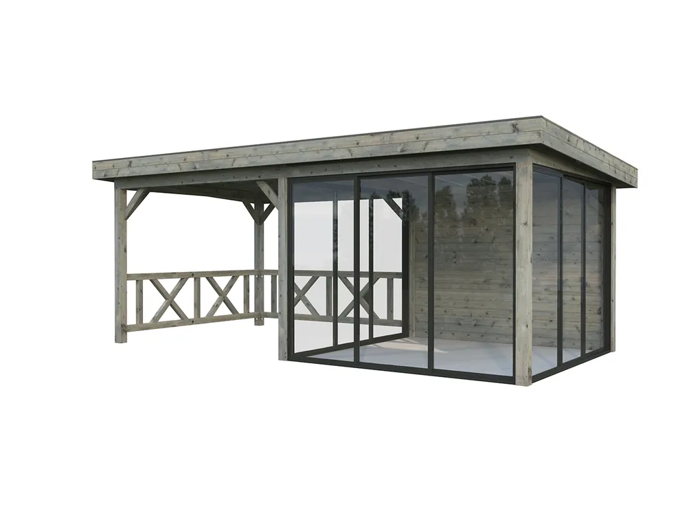 Pavillon Lenna 16,6 m² SET SLIDE 404 / 704 Connect Preiswert