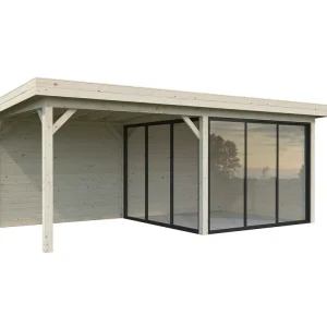 Wochenendangebot Pavillon Lenna 16,6 m² SET SLIDE 405 / 705 Connect