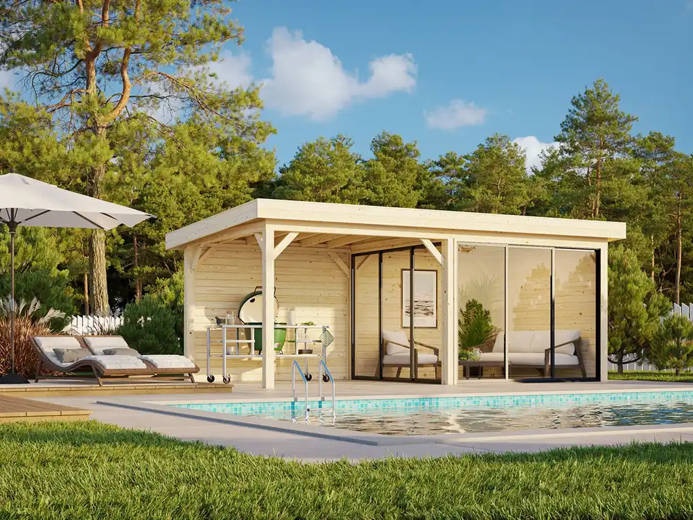 Knallerangebot Pavillon Lenna 16,6 m² SET SLIDE 405 / 705 Connect