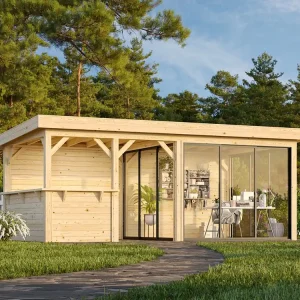 Versand Am Gleichen Tag Pavillon Lenna 16,6 m² SET SLIDE 408 / 708 Connect