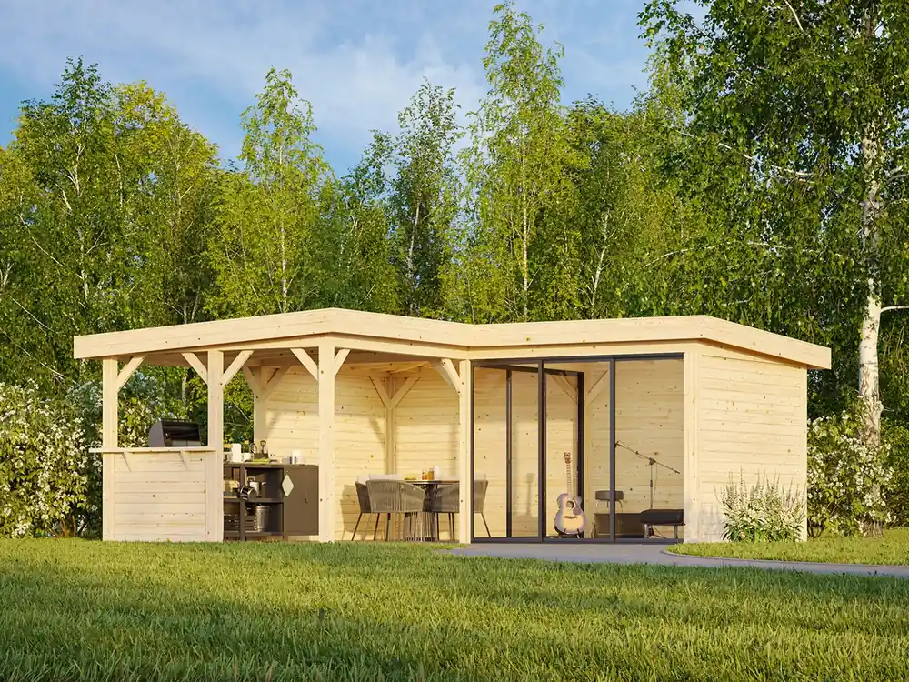 Pavillon Lenna 24,9 m² SET SLIDE 409 / 709 Connect Expressversand