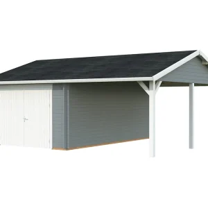 Holzgarage Roger 19,0+16,2 m² ISO Aktuell