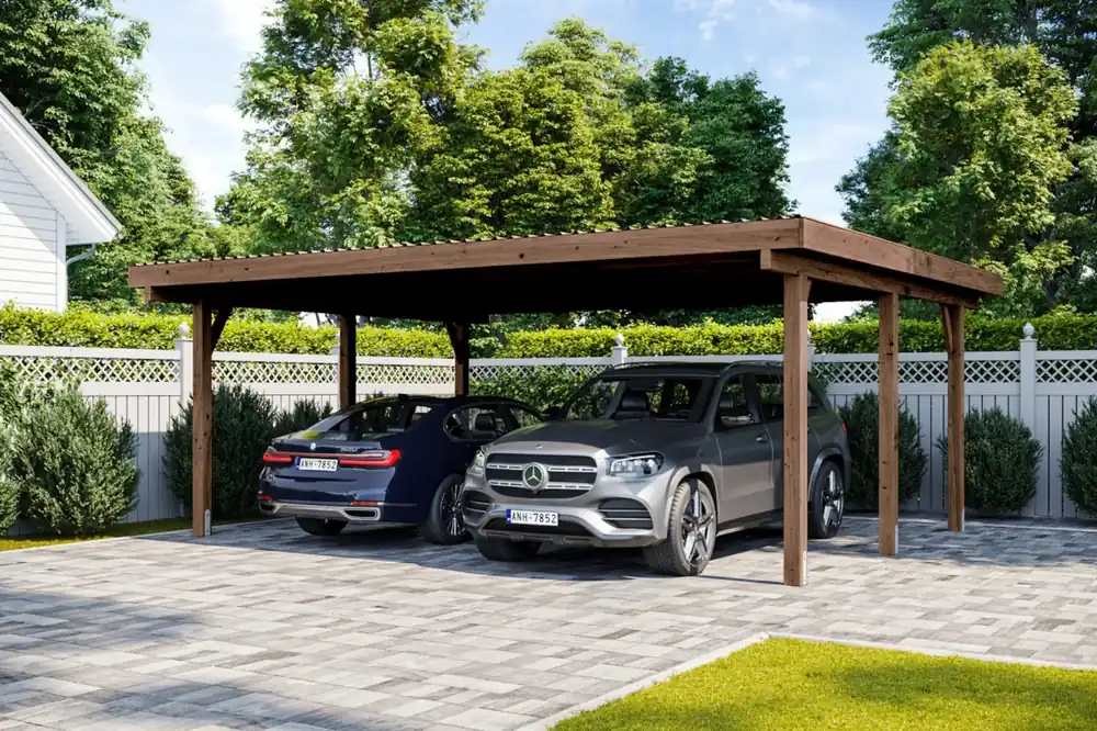 Doppelcarport Delta BRAUN Preiswert