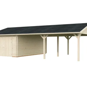 Super-Preis Holzgarage Roger 19,0+33,2 m² ISO