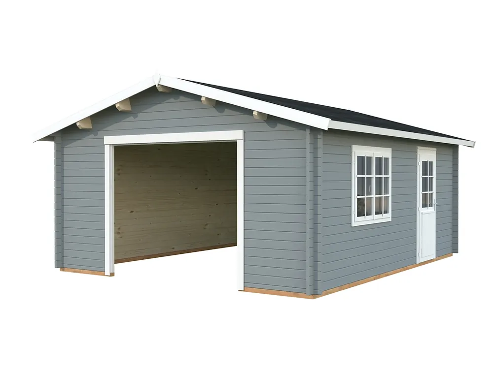 Abverkauf Holzgarage Roger 23,9 m² ISO