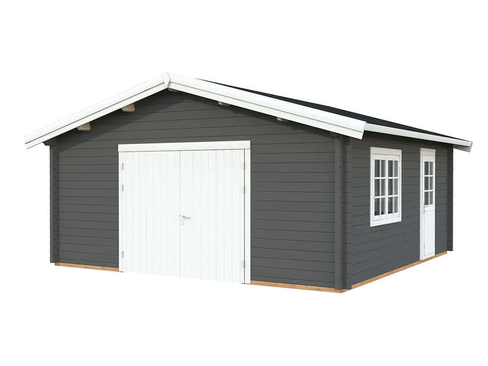 Holzgarage Roger 27,7 m² ISO Geprüft