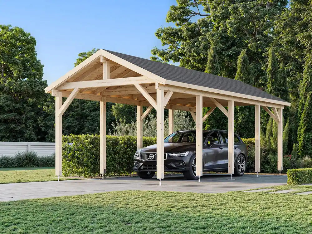 Einzelcarport mit Satteldach Robert 3 / 23,1 m² Sale