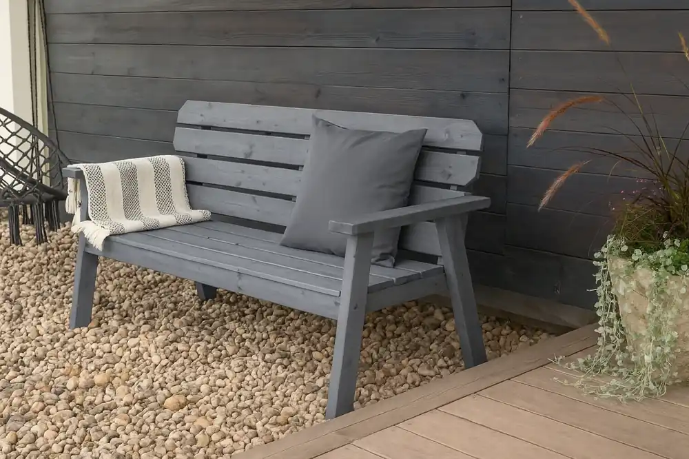 Massive Gartenbank Hampton als 2-Sitzer oder 3-Sitzer Aktuell