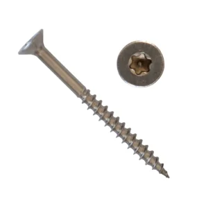 Wochenendangebot 80 Stück Edelstahl Schrauben V2A 4,5x50 mm Torx + Bit