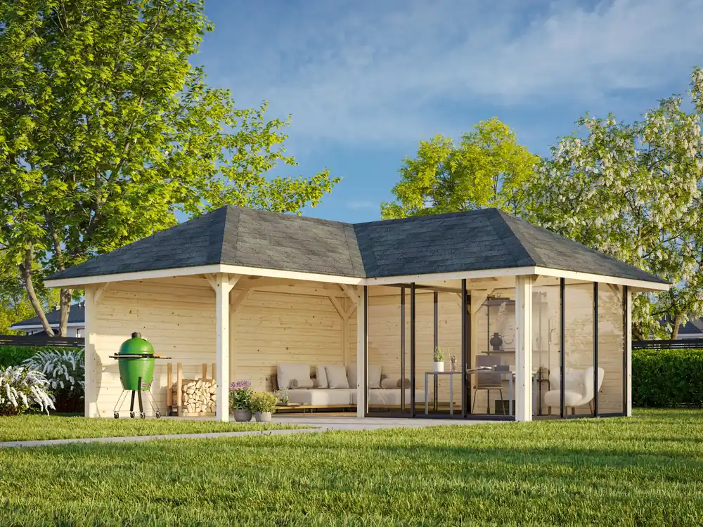 Saisonangebot Pavillon Bianca 24,9 m² SET Slide 212 / 512 Connect