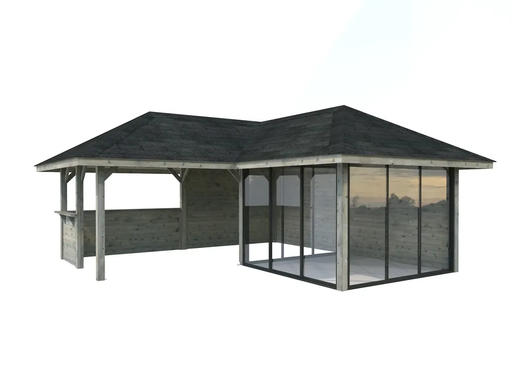 Pavillon Bianca 24,9 m² SET Slide 210 / 510 Connect Schnäppchen