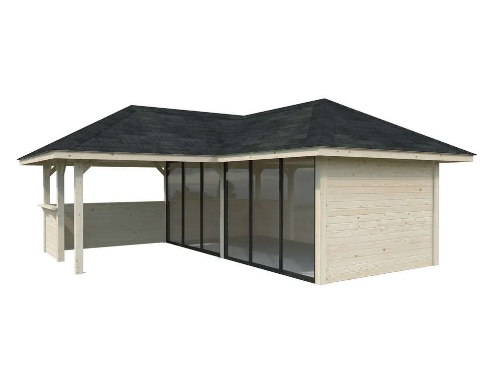 Preisknaller Pavillon Bianca 24,9 m² SET Slide 222 / 522 Connect