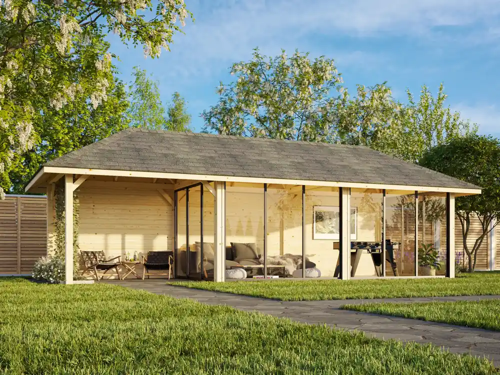 Pavillon Bianca 24,9 m² SET Slide 218 / 518 Connect Geprüft