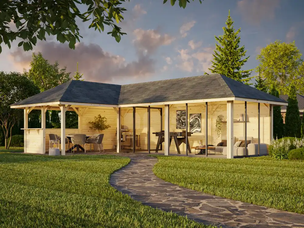 Markenware Pavillon Bianca 33,2 m² SET Slide 221 / 521 Connect