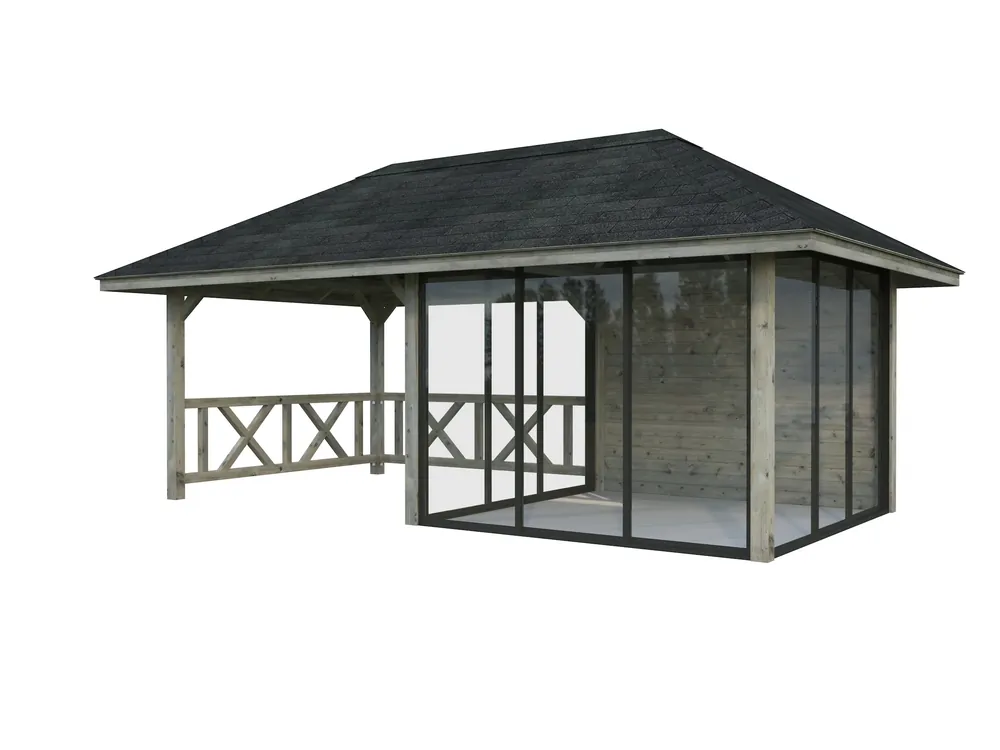 Pavillon Bianca 16,6 m² SET Slide 204 / 504 Connect Neuheit