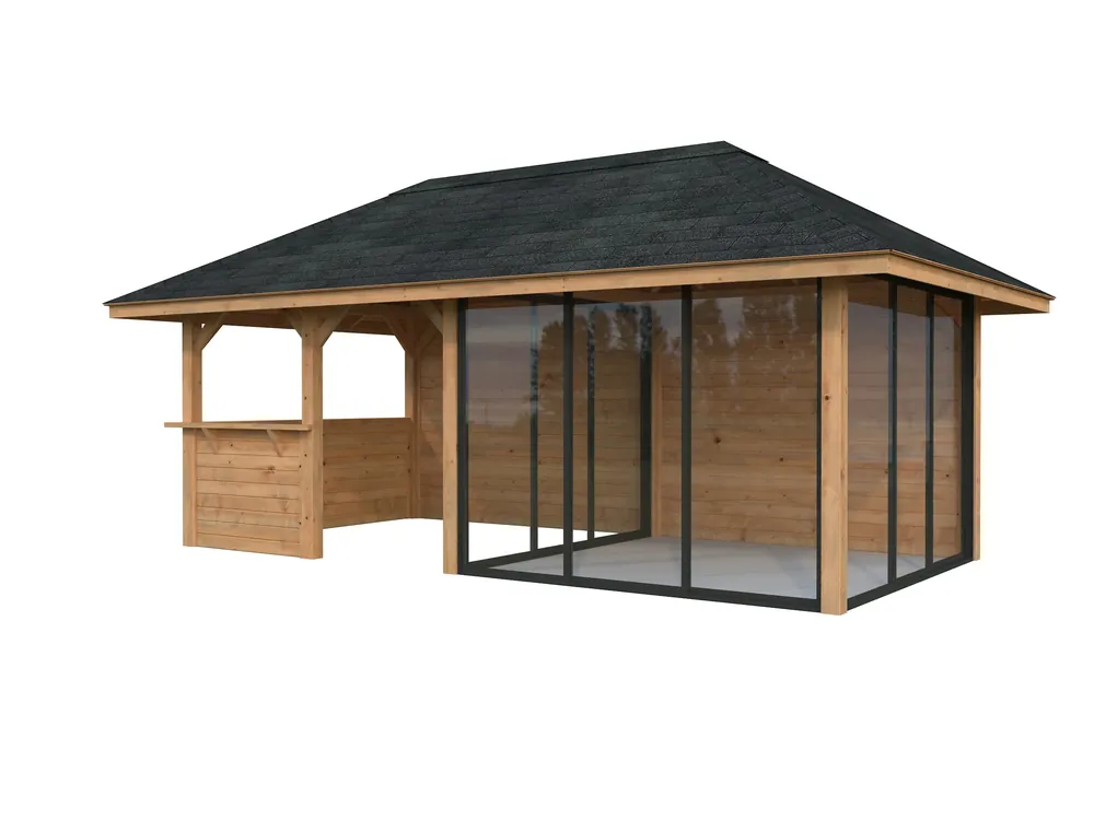 Kracherpreis Pavillon Bianca 16,6 m² SET Slide 208 / 508 Connect
