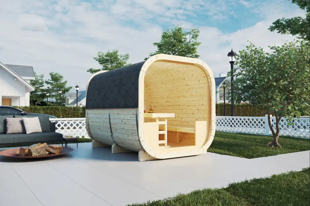 Billig Gartenfass Cube 280 Extra 5 - mit offener Front