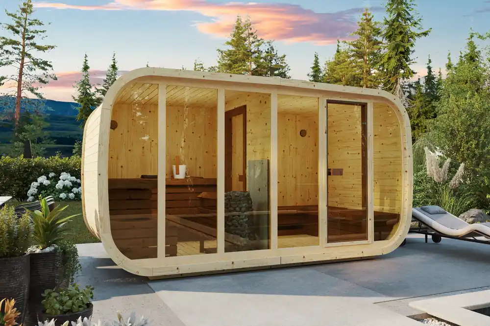 Neue Ware Saunafass Klaar aus Fichte oder Thermo-Holz