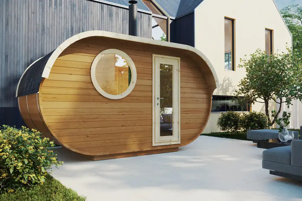 Saunafass Lumi aus Fichte oder Thermo-Holz Knallerangebot