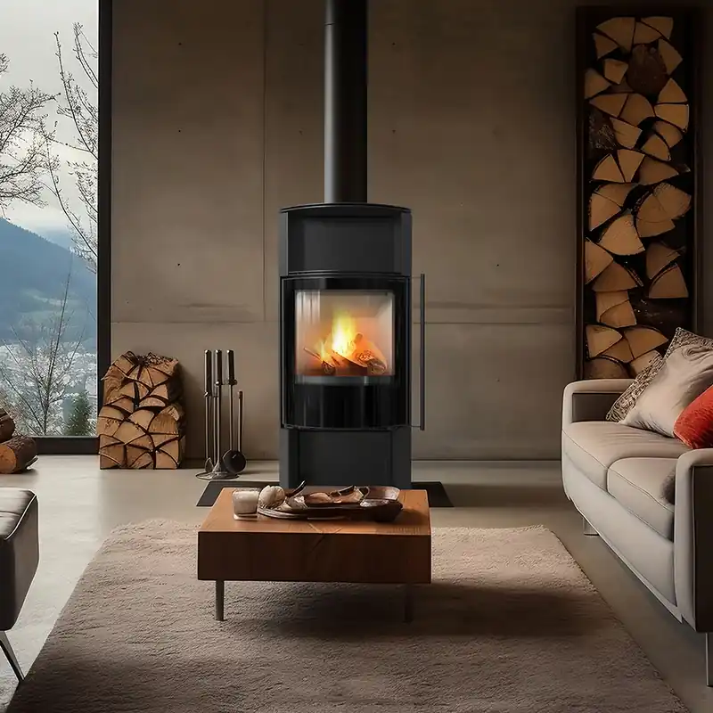 Kaminofen aus Stahl KRATKI TOFA Ø 150 8 kW Must-Have