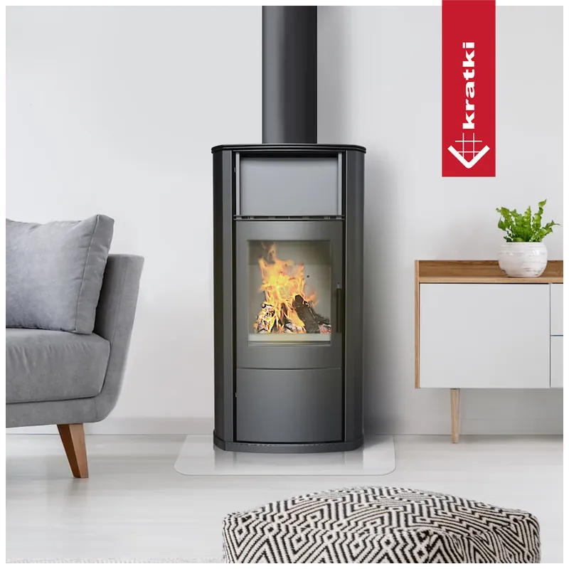Garantierte Lieferung Kaminofen aus Stahl KRATKI EPSILON Ø 150 8 kW