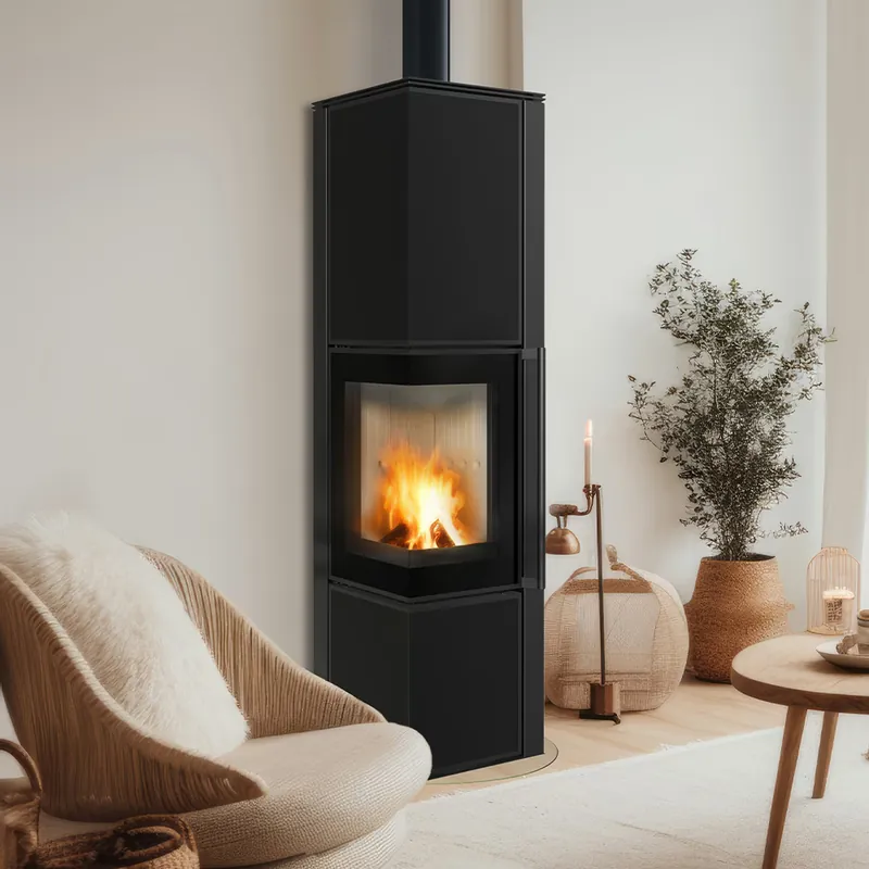 Jetzt Kaufen Kaminofen aus Stahl KRATKI TORA/S 8 kW Ø 150