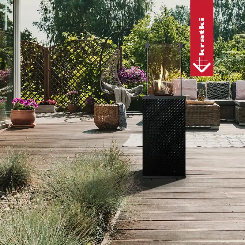 KRATKI Terrassenheizer Patio Glas - manuell oder Fernsteuerung Abverkauf